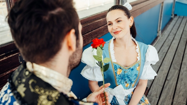 Belle with rose
